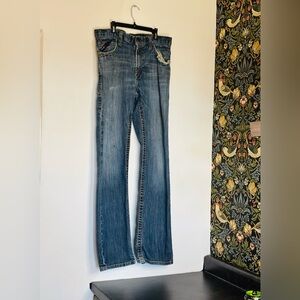 Ariat FR M4 relaxed boot cut jeans Cat 2 sz 32/34 distressed
